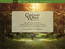 Tablet Screenshot of copelandwoods.com
